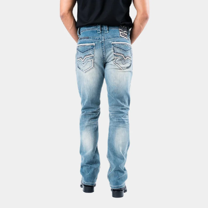 Warm Casuals Platini Fashion Men's Holt Straight Leg Jeans