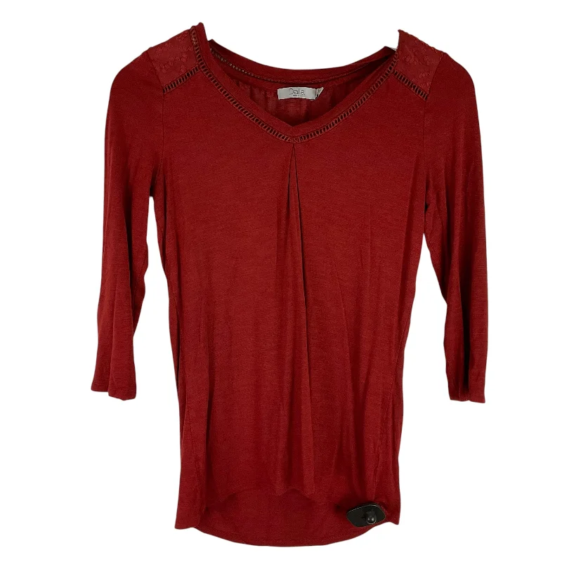 Cozy Pants Top Long Sleeve By Dalia In Red, Size: Xs
