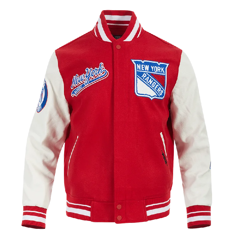 Casual Sneakers NHL NEW YORK RANGERS SCRIPT TAIL MEN'S RIB WOOL VARSITY (RED/WHITE) Casual Sneakers NHL NEW YORK RANGERS SCRIPT TAIL MEN'S RIB WOOL VARSITY (RED/WHITE)