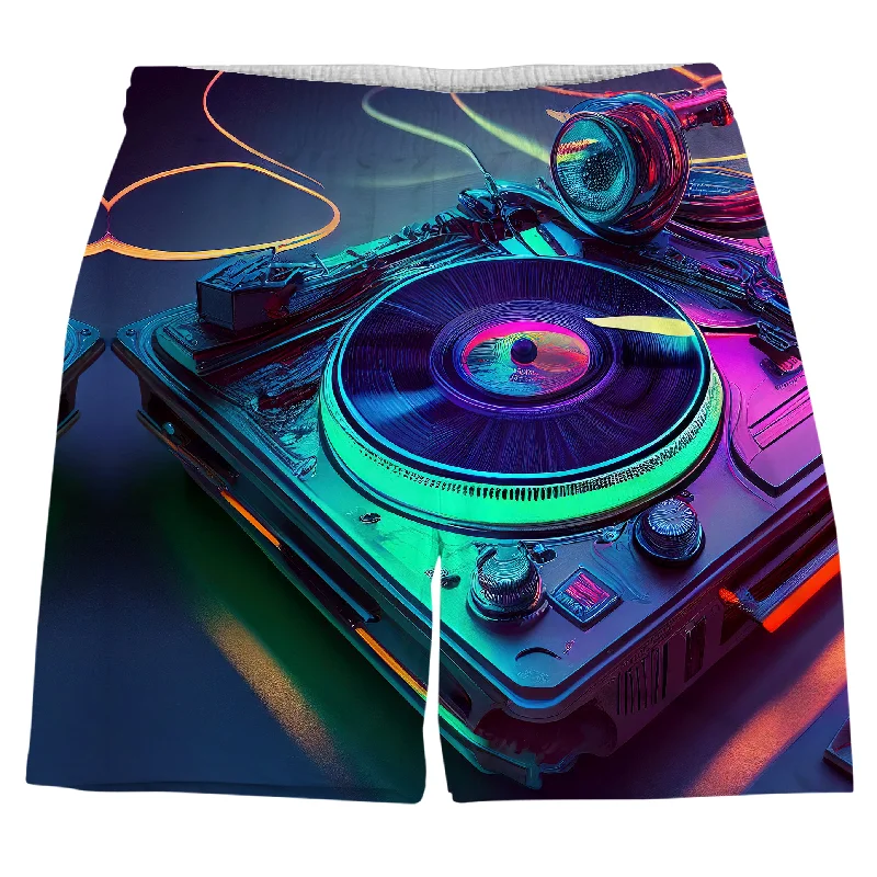 Sleek Pants Neon Turntables Weekend Shorts