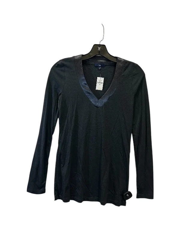 Smart Designs Top Long Sleeve By Gap In Grey, Size: Xs