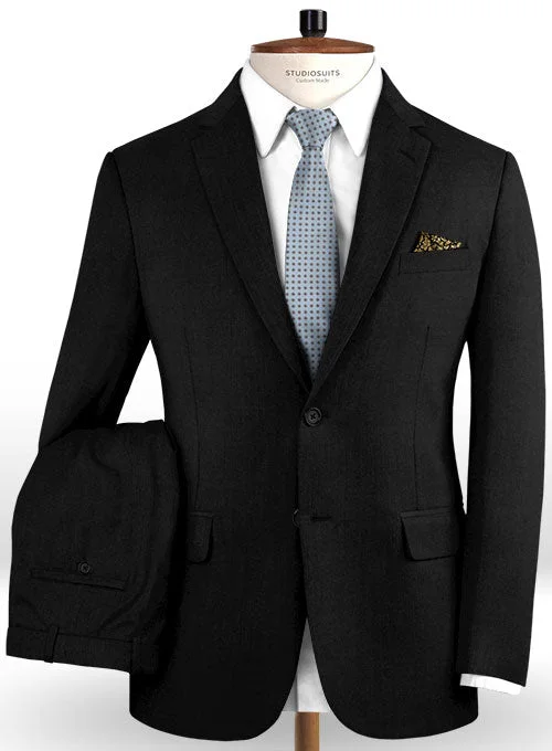 Fashion Accessories Reda Black Pure Wool Suit