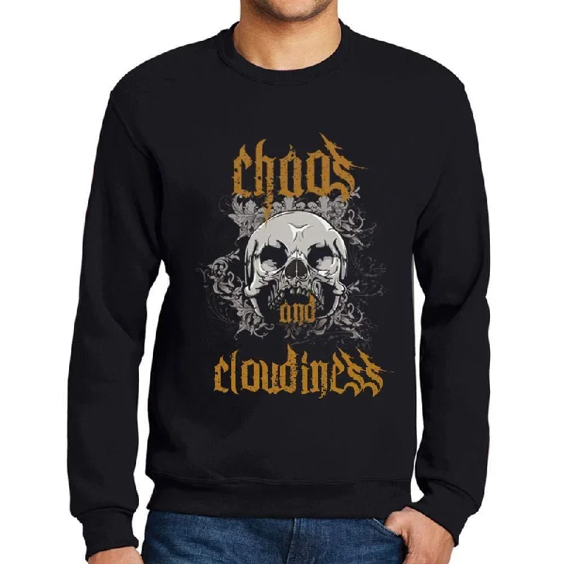 Classic Shirts Ultrabasic - Homme Imprimé Graphique Sweat-Shirt Chaos and Cloudiness Noir Profond Classic Shirts Ultrabasic - Homme Imprimé Graphique Sweat-Shirt Chaos and Cloudiness Noir Profond