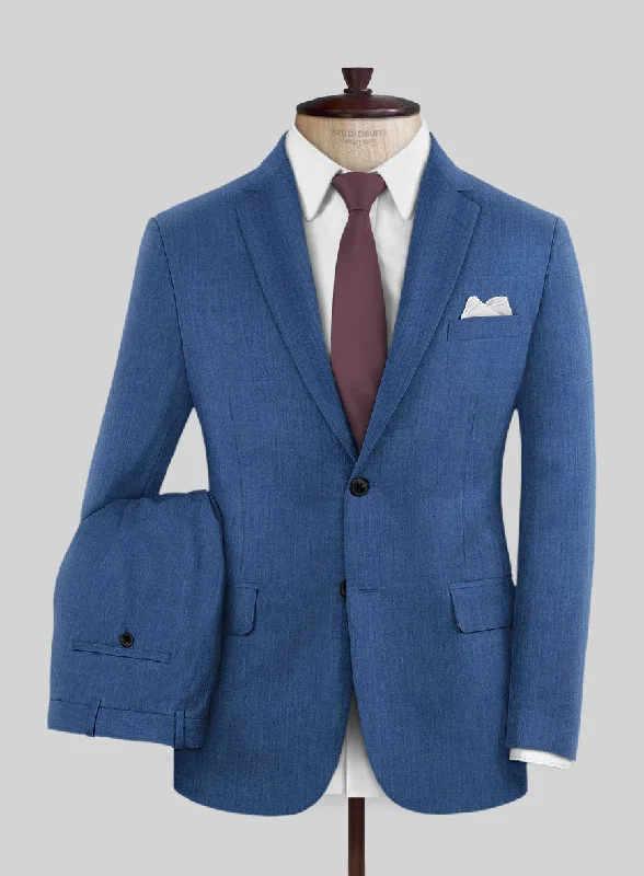 Smart Accessories Reda Artic Blue Wool Suit