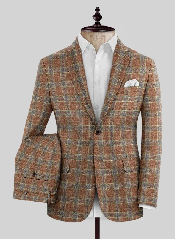 Everyday Suits Noble Camila Check Wool Silk Linen Suit