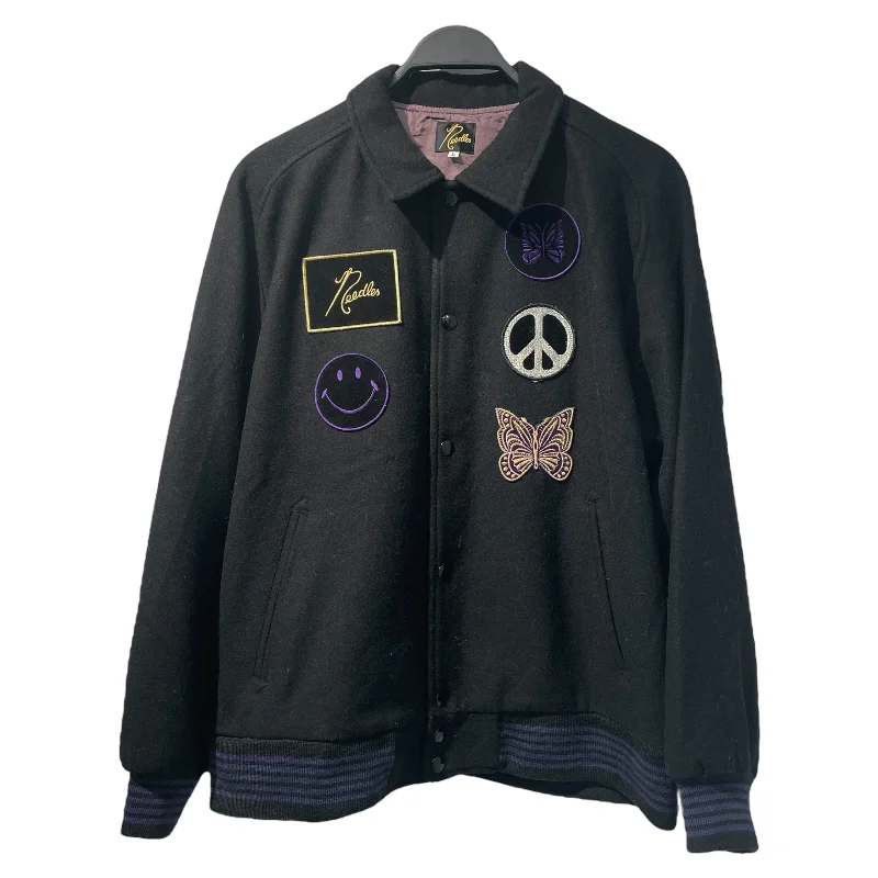 Smart Designs Needles/Baseball Jkt/L/Black/Wool/LQ381