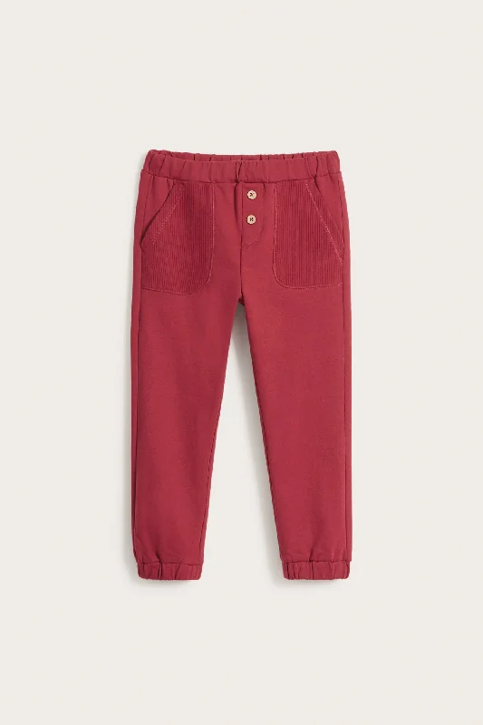 Practical Outfits Kids' red jogging pants