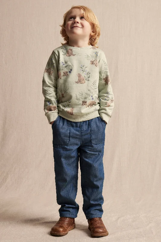 Athletic Pants Kids' blue denim pants