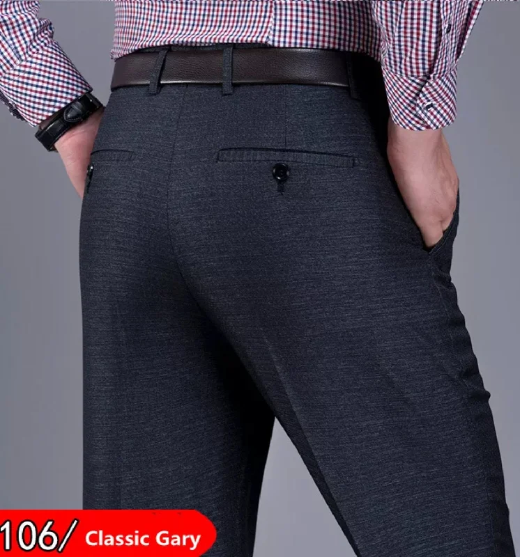 Warm Casuals Middle Grey Mens Formal Trousers