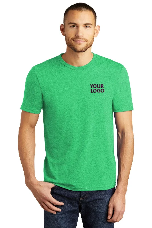 Smart Outfits District Made Mens Perfect Tri Crew Tee's, Green Frost