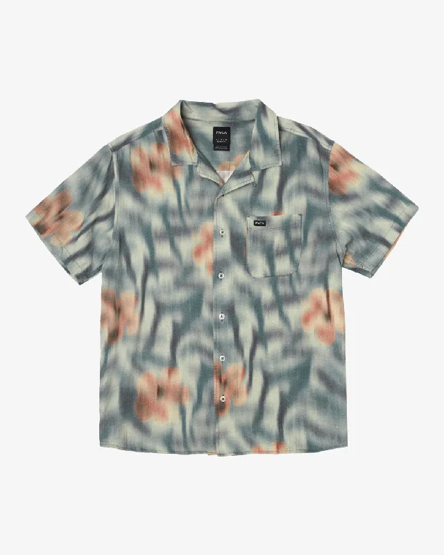 Fashionable Hoodies Hawaii Speed Floral Short Sleeve Shirt - Multi