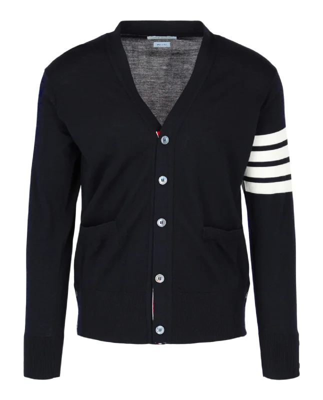 Relaxed Footwear 4-Bar V-Neck Cardigan