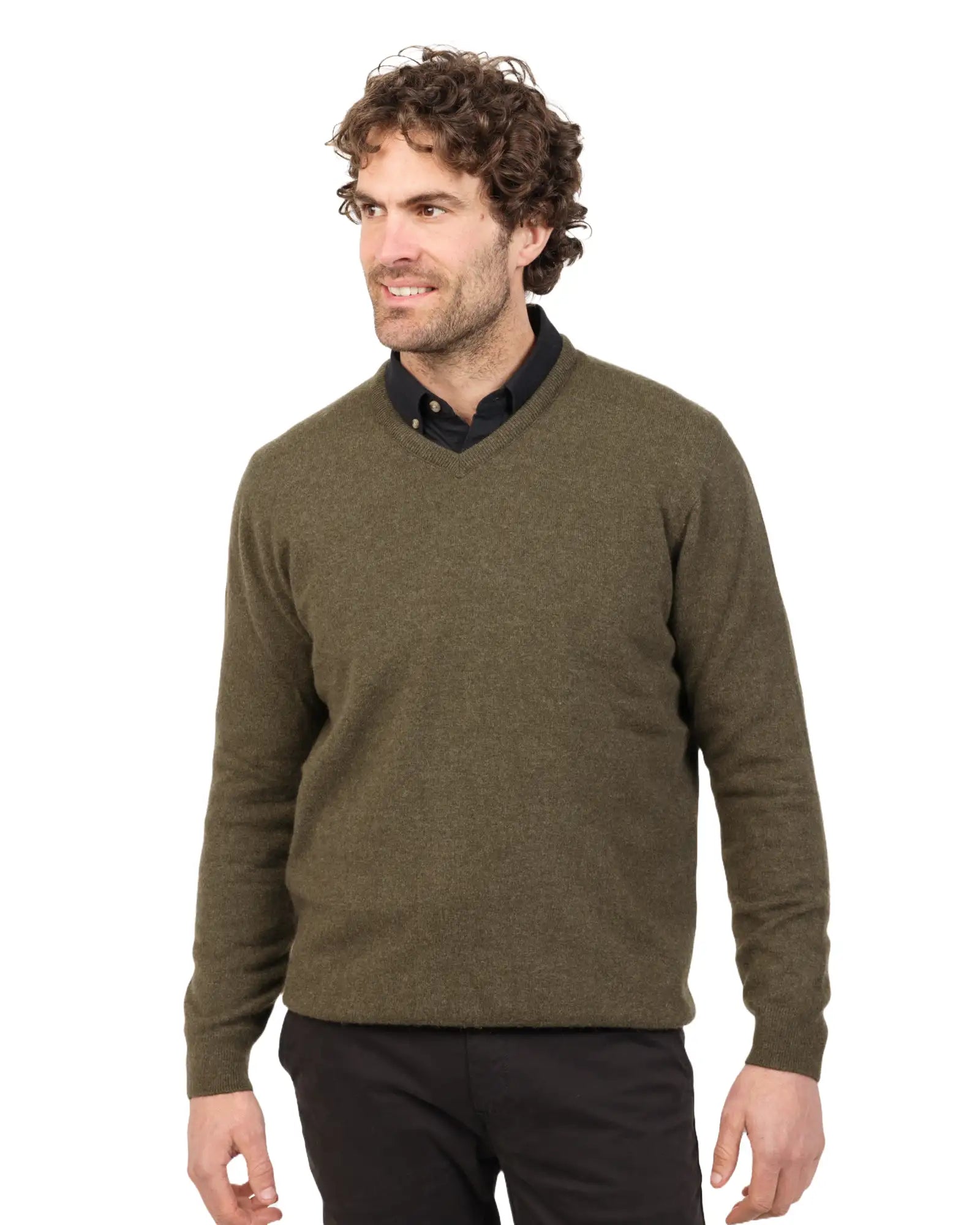 Minimalist Jackets Fern Men's Possum Merino Plain Sweater - NB121