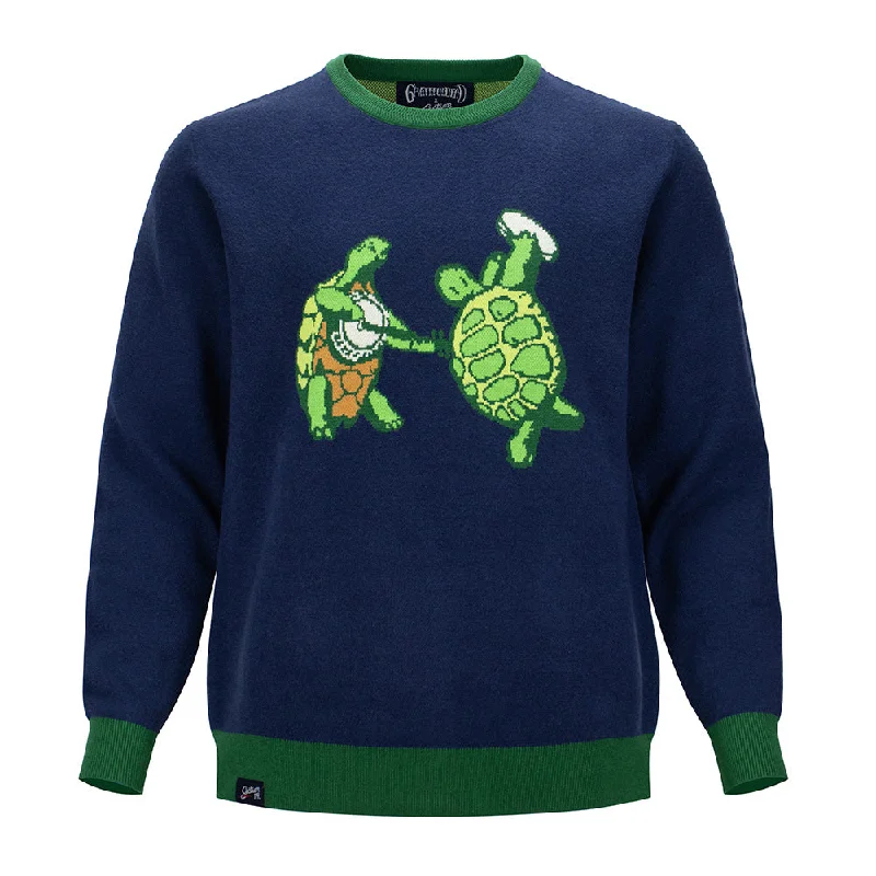 Premium Casuals Grateful Dead | Regular Sweater | Turtles in Navy