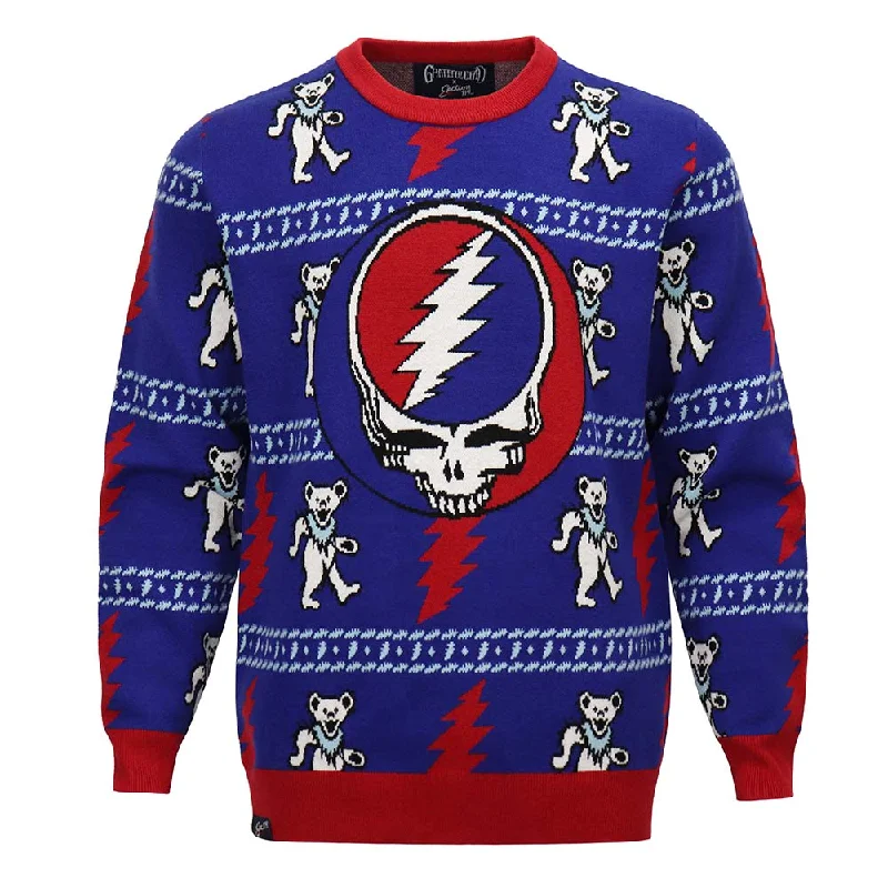 Stylish Boots Grateful Dead | Classic Sweater | Steal Your Face & Dancing Bears