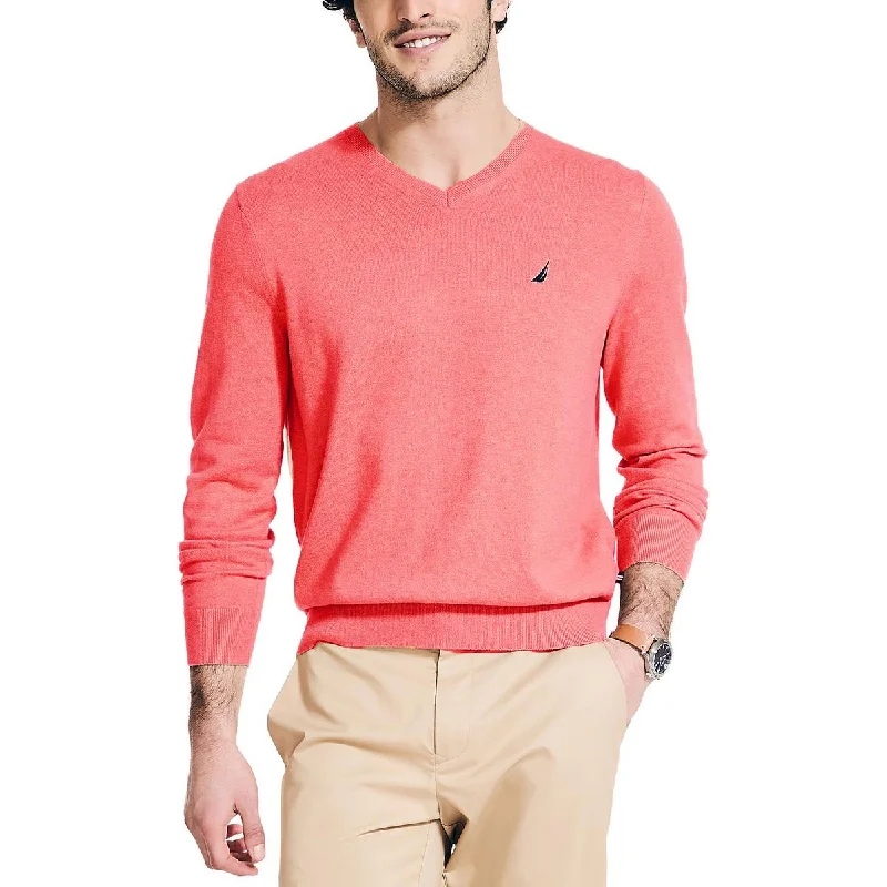 Classic Designs Mens Lightweight Knit V-Neck Sweater