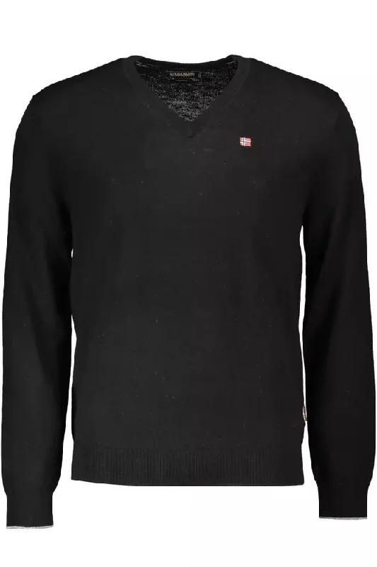 Street Style Shoes Napapijri Elegant V-Neck Wool Men's Sweater